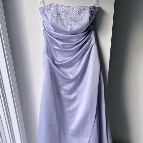 David's Bridal Dresses & Skirts - Lilac strapless beaded dress, ballgown, prom/hoco dress